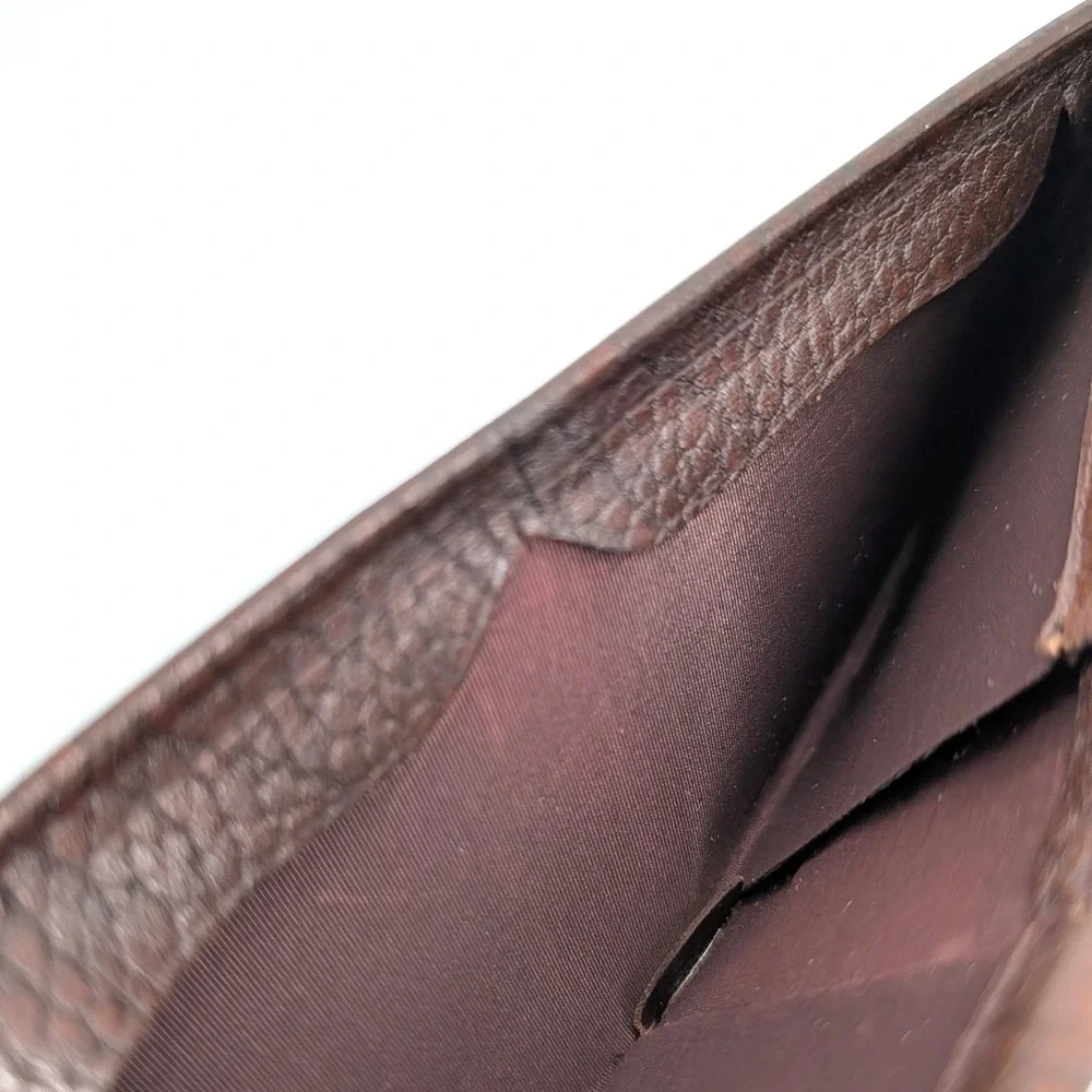 Rolfs Vintage Brown Top Grain Cowhide Wallet Set Spare Key‎ Holder Made in USA